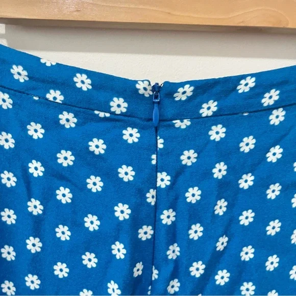 Reformation River Floral Two Piece Crop Top Pant Set Blue White Size 12